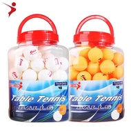 60PCS Ping Pong Ball ABS Plastic Professional 40Mm High Elasticity White Orange Amateur Match Training Table Tennis Ball
