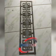 plat plasma cutting 15mm 20x80cm ornamen pintu pagar besi kanopi tempa klasik