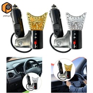 [prettyia] Metal Car Aroma Diffuser Plug in Electric Incense Burner for Vehicle Fragrance Scent Inte