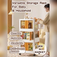 [SG STOCK] Versatile Storage Rack Trolley Organiser Cupboard