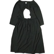 COMME des GARCONS COMME des GARCONS 20AW 日本製造圓形鏤空洋裝 羊毛華達呢圓形鏤空洋裝 RF-A003 尺寸 M 黑色COMME des GARCONS COM