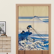Japanese Mount Fuji Curtain Feng Shui Door Curtain Bedroom Bathroom Kitchen Half Curtain Japanese Curtain Noren