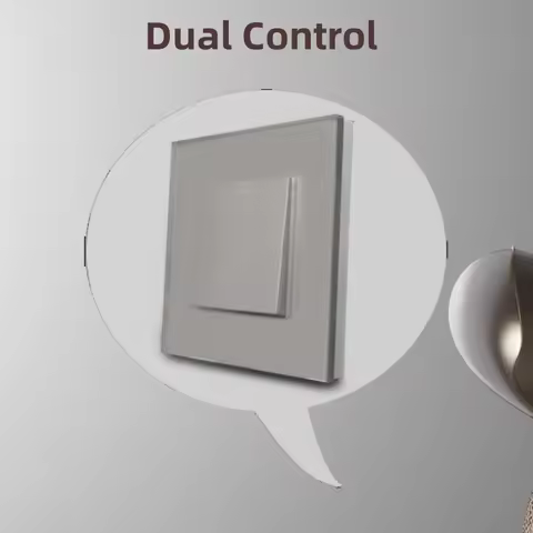 TAWOIA Push Button Switch EU Standard 1/2/3 Gang 2 Way Home Lamp Switch 4 Colors With Crystal Glass