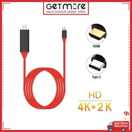 USB 3.1 Type C to 4K HDMI HDTV Video Converter Adapter 2M Monitor USB-C Display Type-C