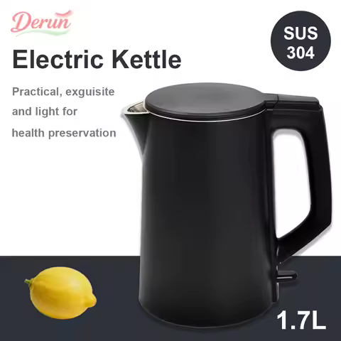 New 1500W Electric Kettle Home Use 1.7L Double Layer Heat Preservation Electric Kett lFast Boiling K