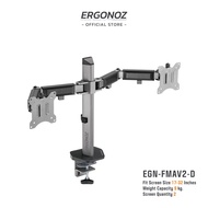 ERGONOZ แขนจับจอ ขาตั้งจอคอม  ขาตั้งจอ ขาตั้งจอคอมพิวเตอร์ Monitor Arm รุ่น EGN-FMAV2-D สำหรับหน้าจอ 17 - 32 นิ้ว