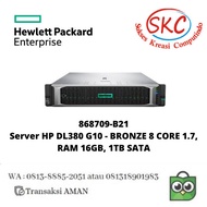 Server HP 868709-B21 DL380 G10 - BRONZE 8 CORE 1.7, RAM 16GB, 1TB SATA