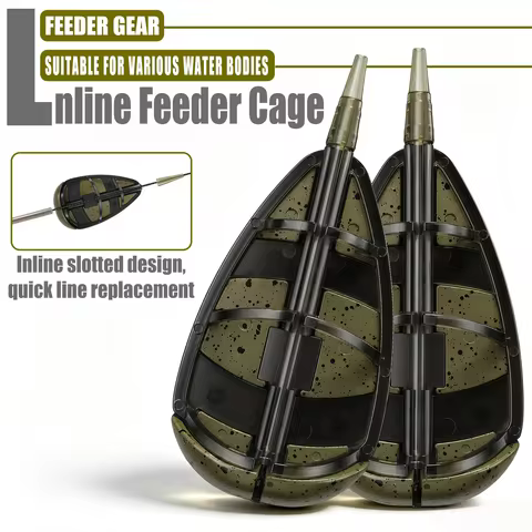 European Reservoir Fishing Bait Box, Fitted With Quick Connect Bait Cage & Explosive Hook Baiter, Fo