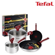 Tefal Unique Induction Premium Frying Pan 20cm+26cm+Pot Size 16cm+Positive Size 24cm CT1-UQFP2026P1624