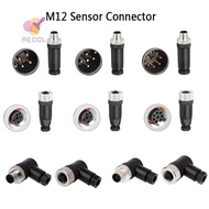 REPKG M12 Sensor Connector, Sensor Plug Connector M12 Aviation Plug, PG7 Waterproof M12 Sensor Cable