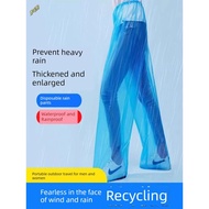 baju hujan baju hujan motor Seluar hujan sekali pakai, kaki tebal, kalis air luar, seluar hujan plas