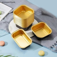 [Prs] 10/20/50pcs Foil Cupcake Liners Heat Resistant Aluminum Cake Cups Round Baking Cups With Lids 