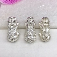 S999 Silver pixiu Accessories 纯银貔貅配件