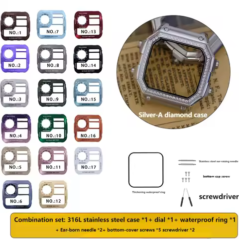AE1200 For Casio AE-1200 AE-1300 ws1600 ws1700 stainless steel six types case paired with high-quali
