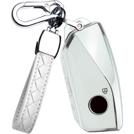 HIBEYO TPU Key Fob Cover for BMW 7 Series 760i X7 IX XM 2023 for BMW X5 X6 2024 Energie 7er Accessor