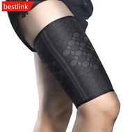 BESTLINK 1PC Professional High-Elastic Compression Thigh Support Prevents Muscle Strain Nylon Protec