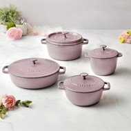 STAUB Round Cast Iron Cocotte - Blossom Pink