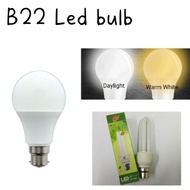 Ready Stock B22 3W 9W LED Bulb Mentol Led