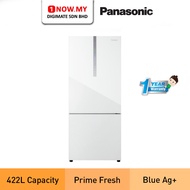 PANASONIC 422L Inverter 2-Door Bottom Freezer Refrigerator NR-BX421WGWM | ECONAVI Prime Fresh+ Peti 