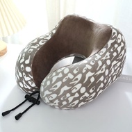 双峰记忆棉可拆洗U型枕头成人午睡旅行便携护颈枕Twin Peaks Memory Foam Removable and Washable U-shaped Pillow Adult Afternoon