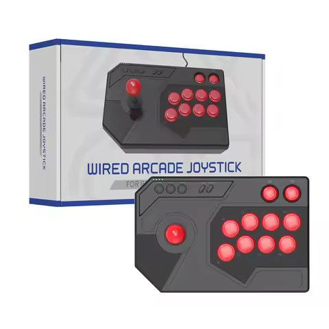 Arcade Fight Stick Turbo Function Street Fight Controller Stick Console Gaming Joystick for PS 5/PC