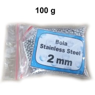 Stainless Steel Ball Media Untuk Tumbler Diameter 2 Mm Berat 100 Gram