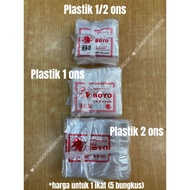 [1 Bunch] PLASTIC BAG 1 ounce 2 ounce BOYO | Sambal PLASTIC BAGS | Petis PLASTIC | Spice PLASTIC BAG
