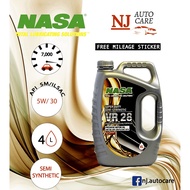 NASA VR28 Engine Oil 5W/30 API SM/ILSAC GF4 Semi Synthetic for Turbo & Non-Turbo Minyak Hitam Enjin
