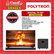 POLYTRON Digital Tv 55 Inch Cinemax Soundbar - 55BU8850