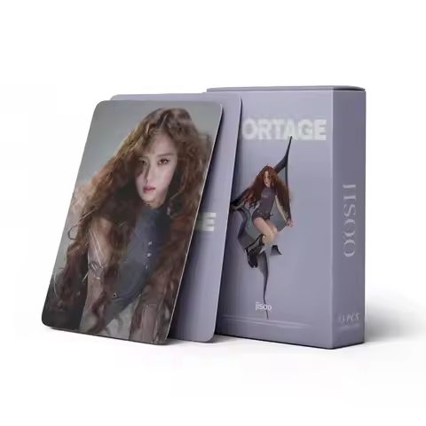 55 Pcs in Stock AMORTAGE Jisoo SOLO Lomo Card Celebrity Fan Collection Card Celebrity Fan Collection