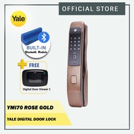 Yale YMI70 Rose Gold Digital Handle Door Lock (FREE DDV1)