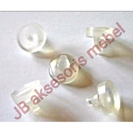 Clear rubber cap for table glass spacer / rubber cup for table glass support