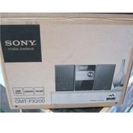 過保固 全新未拆 SONY CMT-FX200高品質CD/USB迷你床頭音響