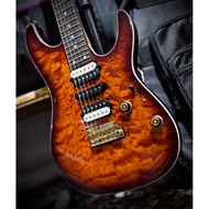 Ibanez AZ47P1QM-DEB Premium AZ 6-Str Dragon Eye Burst Incl. Gig Bag