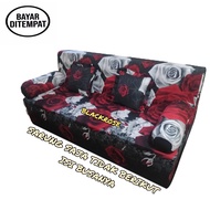 Sarung Sofa Bed Busa Inoac no 1 dan 2 size 180x200cm dan 160x200cm / Sprei Resleting Kasur Busa Sofa