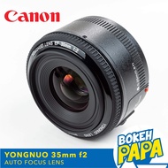 Yongnuo 35mm F2 เลนส์ออโต้โฟกัส สำหรับใส่กล้อง Canon DSLR ( YN AUTO FOCUS Lens 35 mm F2 ) ( AF / MF ) ( สำหรับ Canon EF Mount / EF-S Mount  ) ( EOS Camera ) ( สำหรับ กล้อง แคนนอน ออโตโฟกัส )
