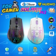 NUBWO X42 SOLAKA GAMING  เมาส์เกมมิ่ง NUBWO-X MACRO 7 ปุ่ม NUBWO ปรับ DPI ได้ 🚀เม้าส์มีรู มีมาโคร  🚀