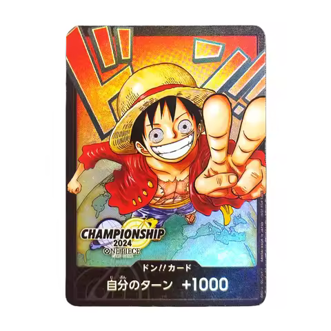 Diy One Piece Card Game Monkey D. Luffy Don Card Promo Championship World Final Collection Japanese 