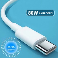 8A USB-C SuperDart Cable 80W SUPERVOOC 2.0 Fast Charger Type-C Cable for Oppo Realme GT Neo3 GT2 GT2 Pro Reno 8 9 Pro+ 65W 33W