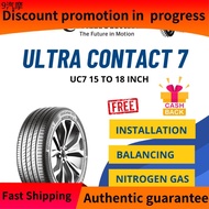 Automobile tire ♘CONTINENTAL ULTRA CONTACT 7 UC7 TYRE 16 17 INCH 21560R16 21555R17 215 60 16 215 55 17 HRV CAMRY INNOVA TAYAR SILENT♟