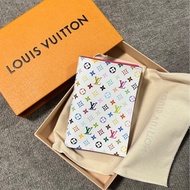 全新LV x 村上隆 聯名款 白三彩 護照包