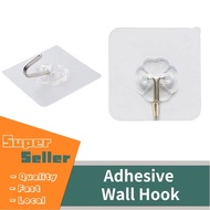 1PC Kitchen Bathroom Adhesive Hook Traceless Strong Plastic Hanger C02016