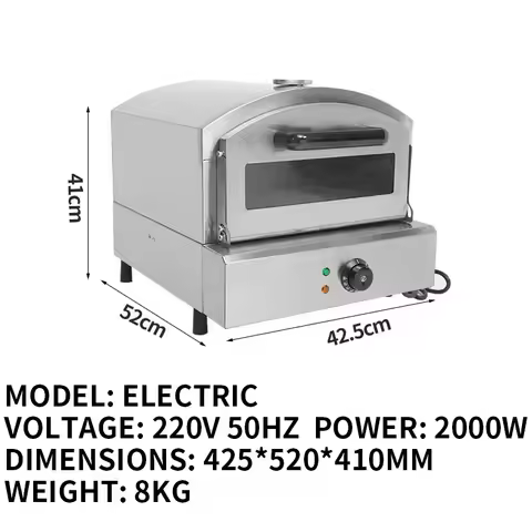 Stainless Steel Pizza Oven, Gas-Fueled Portable Outdoor Grill, Electric Indoor Smokeless Grill, Expr