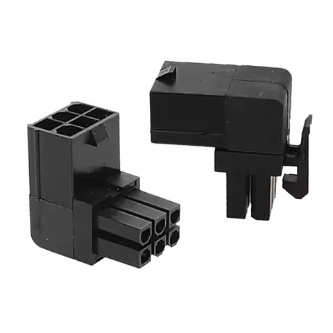 Highly Accuracy 90° Graphics Card Elbow 90Degree Angle 6pin Connectors Graphics Card Elbow Positive 