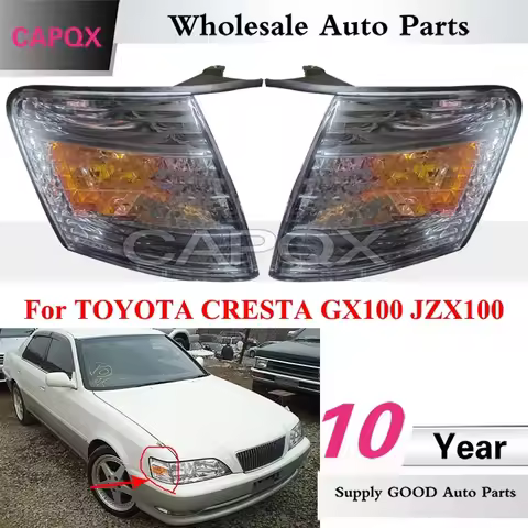 CAPQX 1Pair Front Turn Signal Lamp For TOYOTA CRESTA GX100 JZX100 96-01 Corner Light Headlight Marke
