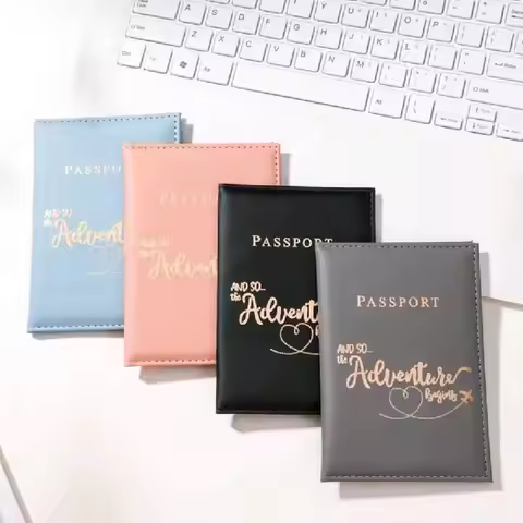 Fashion Passport Holder Woman Man Passport Covers Travel Passport Case Flight Ticket Holder ID Card 