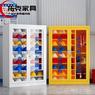 Hat Display Cabinet Helmet Miner Hat Storage Cabinet Construction Site Storage Locker Workshop Lock 