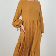 Poplook Gabriella Gathered Tier Dress