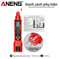 Máy Kiểm Tra Ổ Cắm Kỹ Thuật Số ANENG VD808 Tự Động Phát Hiện Điện Áp AC/DC Rò Rỉ Điện Phân Cực Tìm C