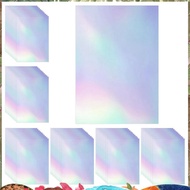 60 Sheets Holographic Laminate Sheets Clear Gitter Holographic Sticker Paper Vinyl Laminate Film 11.